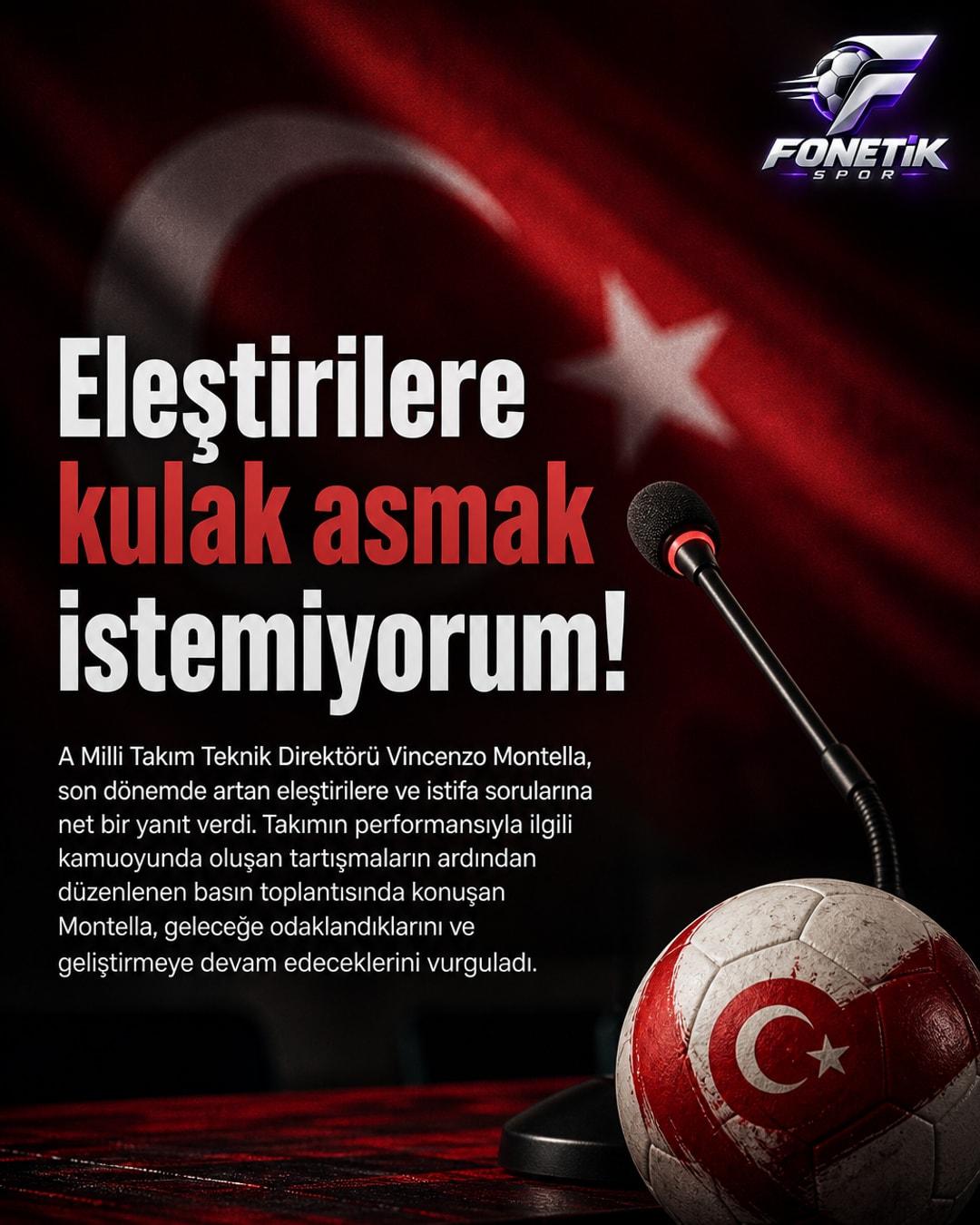 Montella'dan İstifa Sorularına Net Yanıt: "Eleştirilere Kulak Asmak İstemiyorum!"