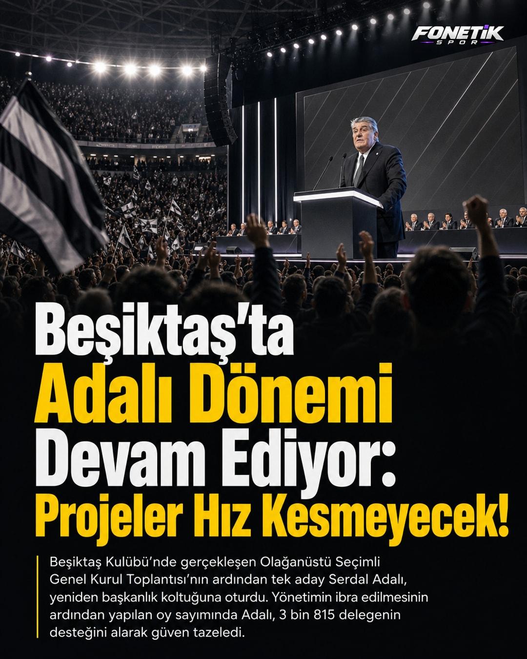 Beşiktaş'ta Adalı Dönemi Devam Ediyor: Projeler Hız Kesmeyecek!